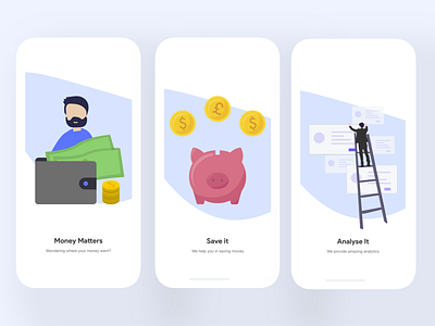 Money Saving App. (Onboarding Screens)