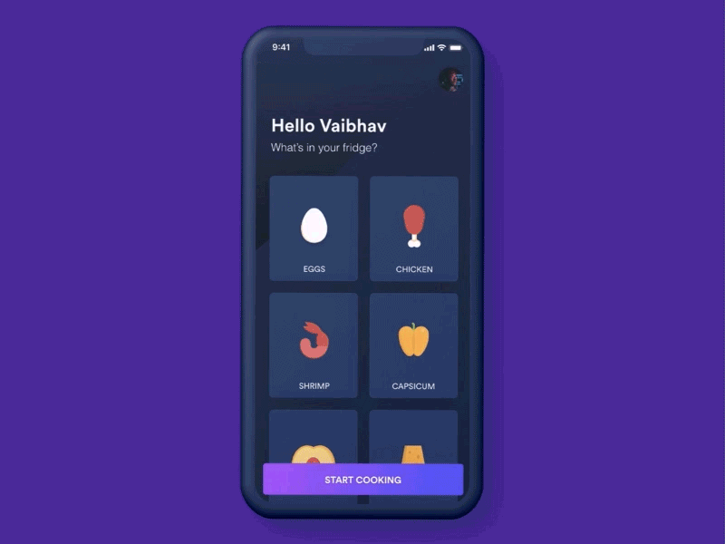 Recipe App Interaction Design