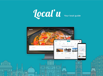 Local'u - Your Personal Guide food guide responsive travel uiux wander website