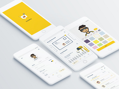 Slowly App Re-Design app design appdesign clean ui design illustration inspiration invite redesign ui uidesign uiux ux website