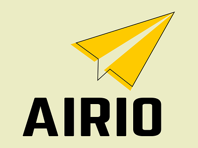 Airio airio airplan avion dailylogochallenge designer graphic graphisme illustration logotype paper planer