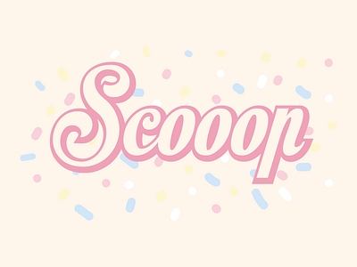 Scoop colors cream dailylogochallenge designer glace graphic graphisme illustration kawaii logotype miam scoop