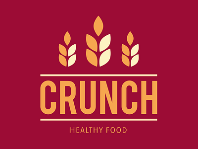 Crunch cereale crunch dailylogochallenge designer food graphic graphisme graphiste heathly illustration logotype