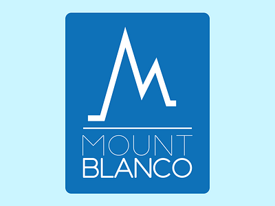 Mount Blanco blue dailylogochallenge design designer graphic illustration logotype mount mountblanco