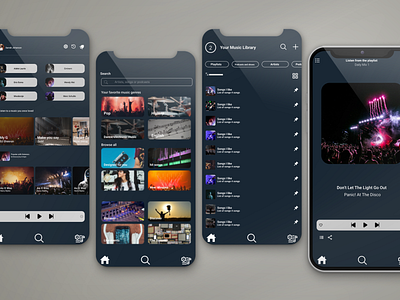 Redesign Spotify App app design graphic design landing ui ux