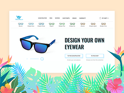 Homepage Redesign For Eyeglasses E-commerce Shaka`s Hawaii