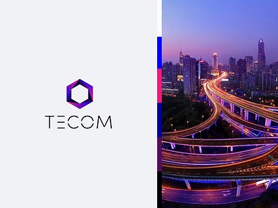 Logo Design for TECOM Tech & Entrepreneur Communities Convention brand icon brand identity design branding color design geometry graphic design icon illustration logo logo design pattern poligon purple symbol tech design typography vector art