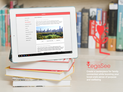 Interface Design for Legasee adobephotoshop app brand identity design branding color design ebook figma graphic design health care icon illustration red design typography ui user experience user interface vector web application webdesign