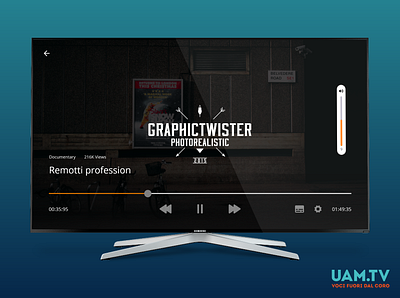 UAM TV branding design smart tv ui ux