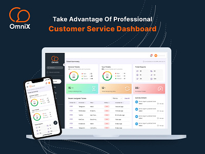 OmniX (Customer Service Dashboard) dashboard dashboard design design ui ux web website