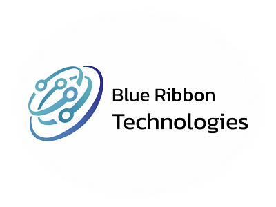 Blue Ribbon Technologies (Logo Design) branding illustration logo logo design typography vector