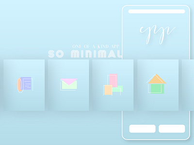 So Minimal app branding design icons illustration typography vector web