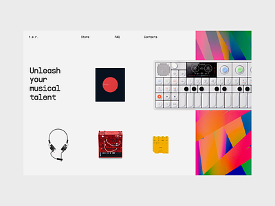 t.e.r. - an effortless way to create music. 🎹 landing page product page website