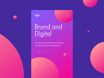 Elje-group Brand and Digital animation brand dashboard digital germany mobile odessa slider ui ukraine