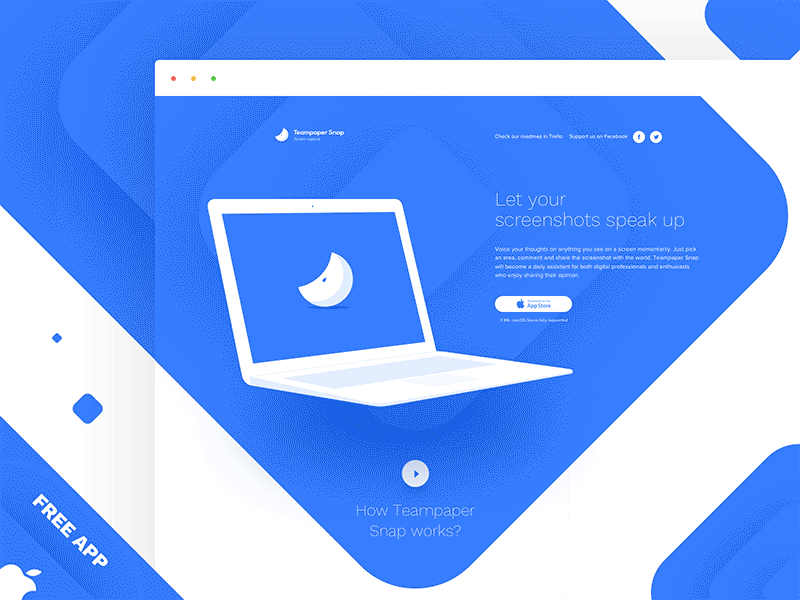 Teampaper Snap landing page 🍉