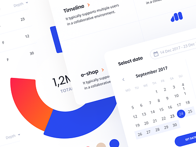 E-commerce monitoring dashboard 🛒 calendar color date ecommerce fintech graph saas ui