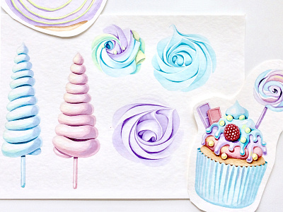 Watercolor sweets