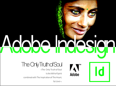THE INDIAN GREEN EYES LADY ADOBE INDESIGN 2