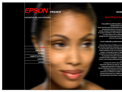 EPSON FRANCE WEBSITE DESIGN