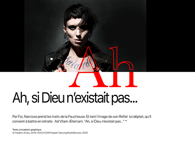 "AH SI DIEU N EXISTAIT PAS", Little Novel... adobe interactivity ui ux arvers asics interactivity ui ux behance design digital digitaldancingwordsrecords frederic logotype new