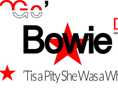 "'TIS A PITY SHE WAS A WHORE" / D. BOWIE / BLACK STAR Album / BR