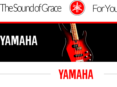 YAMAHA / BASS GUITARES arvers behance branding digital digitaldancingwordsrecords dribble ux frederic logotype ui ux