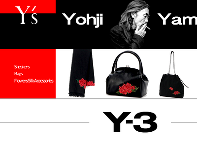 YOHJI YAMAMOTO YS / HIGH FASHION BRAND arvers behance branding digital digitaldancingwordsrecords frederic logo typography ui ux