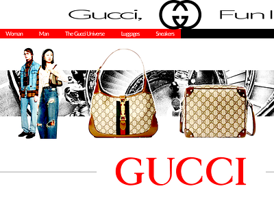 GUCCI / "FUN IS SMART" adobe interactivity ui ux arvers behance branding digitaldancingwordsrecords dribble ux frederic typography ui ux