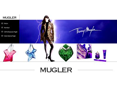 THIERRY MUGLER / FASHION BRANDING UI / UX adobe interactivity ui ux arvers branding digital digitaldancingwordsrecords dribble ux frederic logotype ui ux