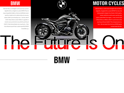 BMW / THE FUTURE IS ON