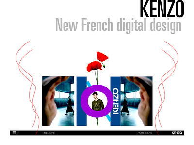 KENZO french digital design arvers behance design digital frederic french keno interactivity ui ux