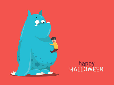 Halloween character color funny halloween illustration monster