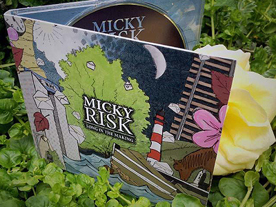CD Digipak Design for Micky Risk cardboard print cardboard sleeve cd designer cd sleeve design digipack digipak flowers lighthouse music artist music design