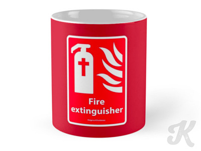 Fire Extinguisher - #SignsoftheTimes Series christian christian art christian design christian graphic christian graphics christian humor christian signs christianity signsofthetimes