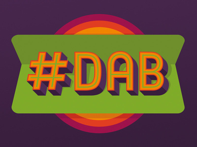 DAB Retro Logo Slogan