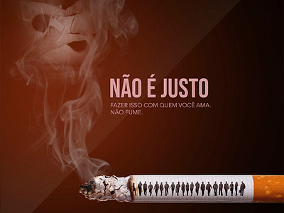 Social Media - Não é justo - Não Fume design graphic design manipulation photoshop art social media socialmedia web