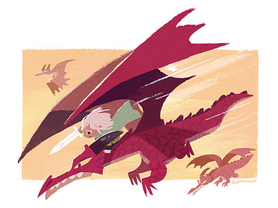the Dragon Knight children dragon game illustration rpg