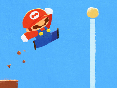 Mario Jump fanart game mario