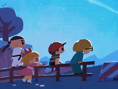 Earthbound / mother2 fanart children earthbound game mother2 nintendo