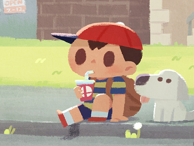 Earthbound / mother2 fanart childrenbook earthbound game nintendo retro