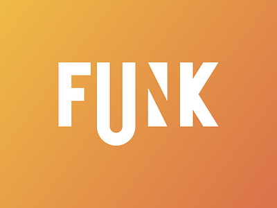 FUNK - Negative space logo