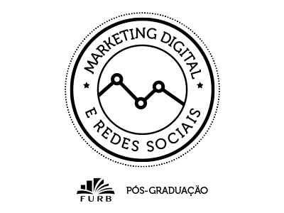 Marketing Digital e Redes Sociais FURB graduate logo marketing school social