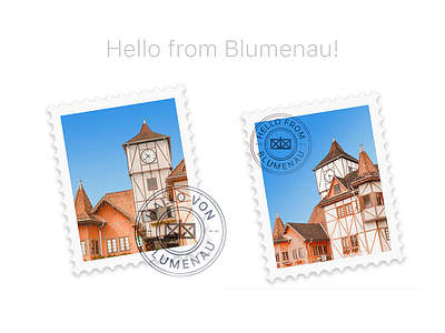 Hello From Blumenau! blumenau icon mail osx replacement icon stamp