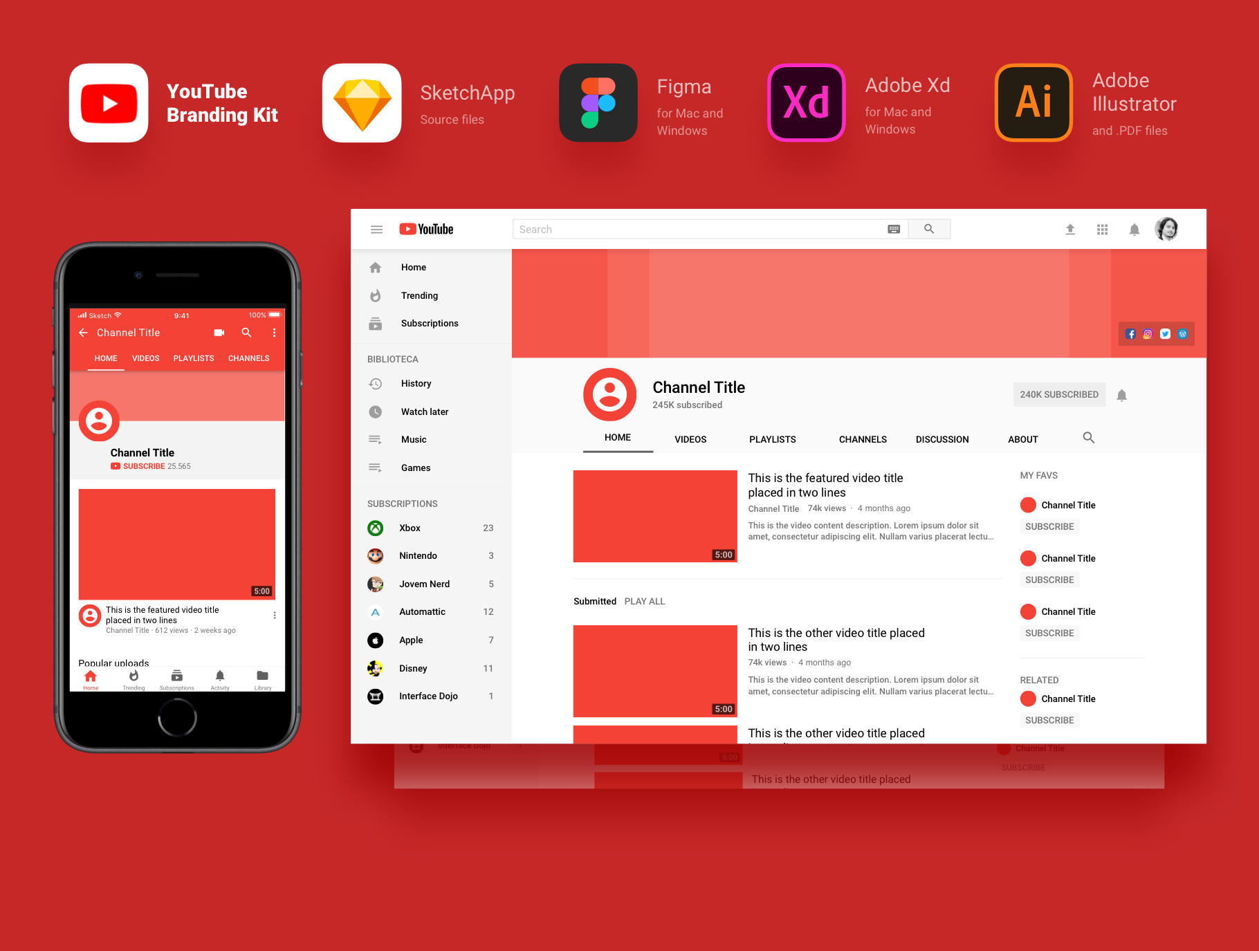 youtube-template-by-vitor-heinzen-on-dribbble