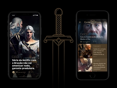 Capa & Espada WordPress Theme black dark lotr medieval mobile rpg the witcher theme word wordpress wp