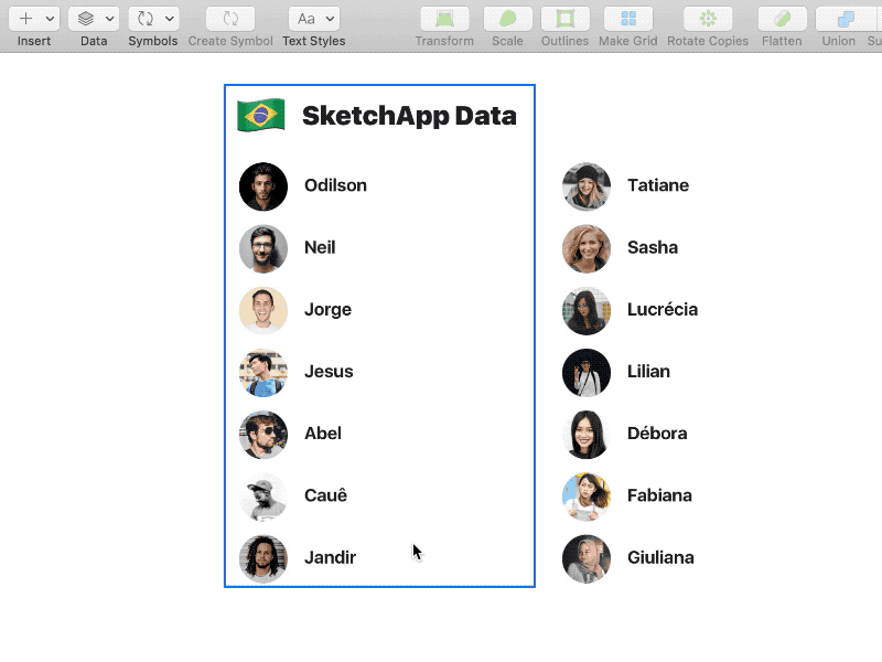 Free download SketchApp data data download free freebie sketch data sketchapp txt