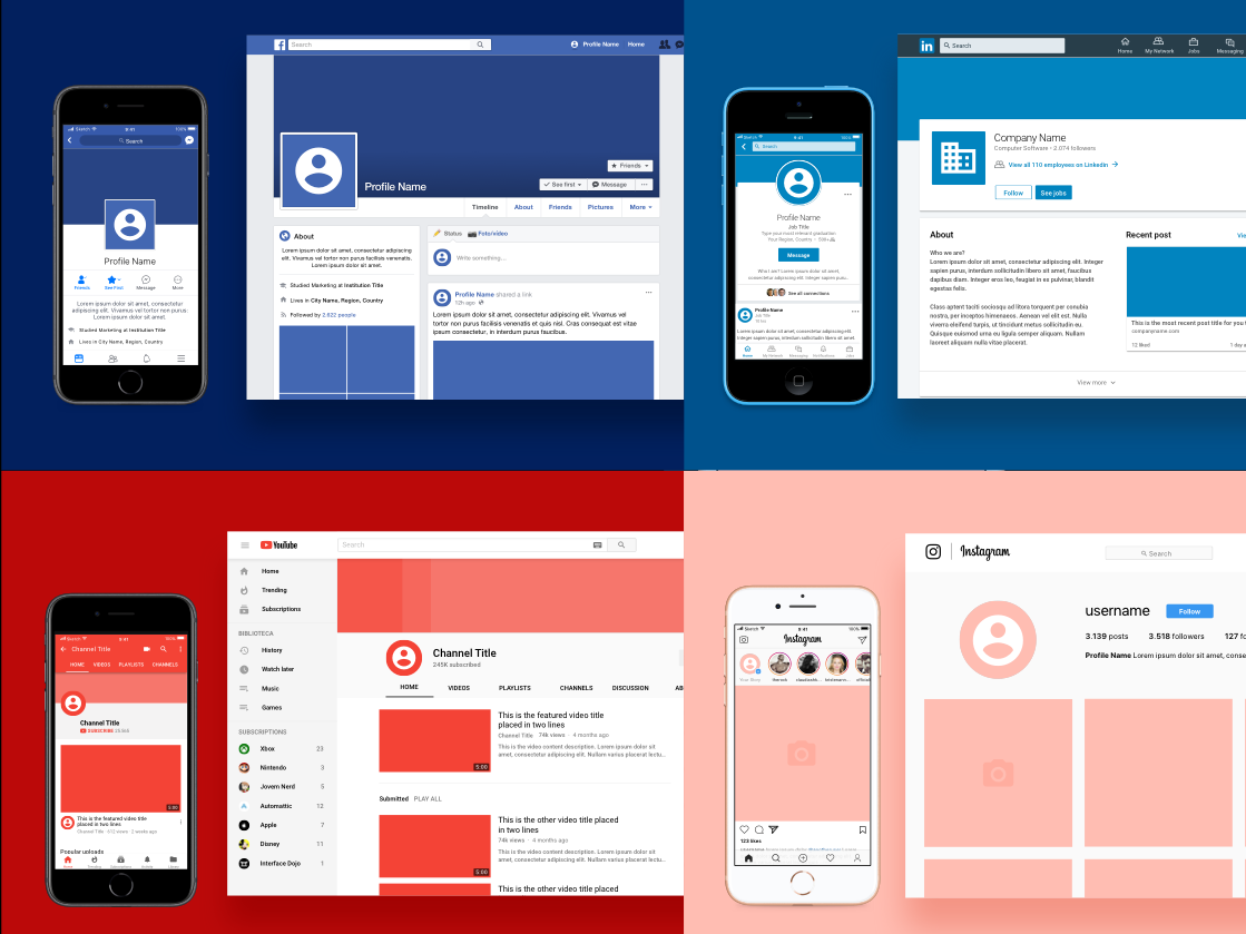 Download Social Media Branding Kit by Vitor Heinzen on Dribbble