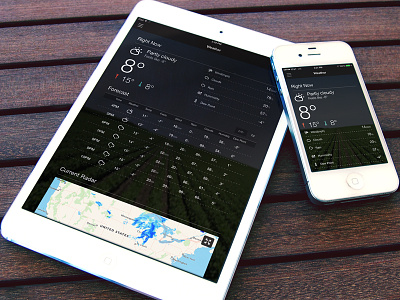 FARMserver Weather app farming farmserver forecast ios ipad iphone radar ui user experience weather