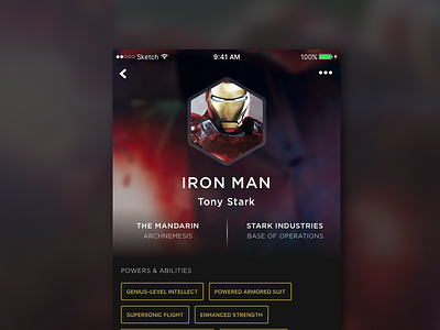 Marvel Superhero Profiles black panther captain america civil war ios iphone iron man marvel profile super heroes