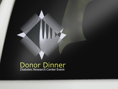 Donor Dinner - Decal branding design illustrator logo mockup non profit vector